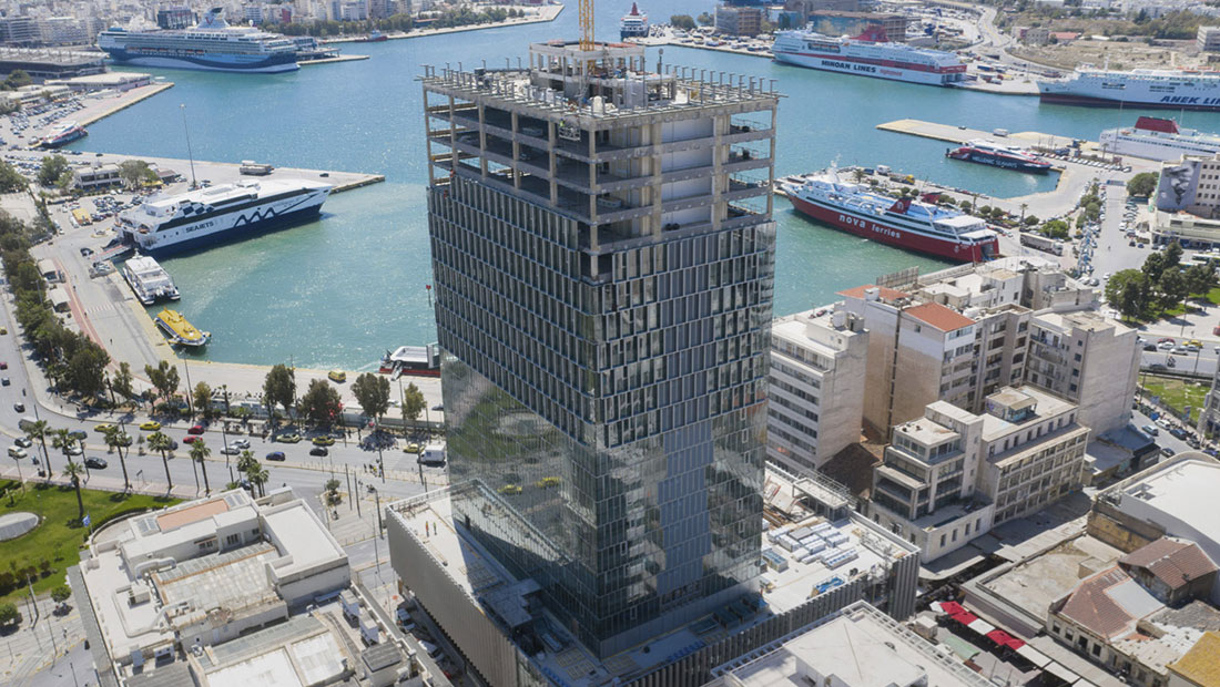 Το Build στον Πύργο του Πειραιά: Πώς εξελίσσονται οι εργασίες  στο εμβληματικό κτίριο